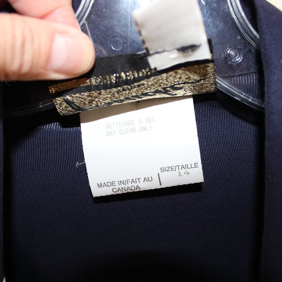 vintage❤️Farouche by Lori Weidner❤️one-piece school uniform blazer bib jacket - Picture 4 of 13